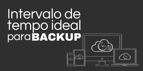 Qual é o intervalo ideal para fazer o backup dos dados?